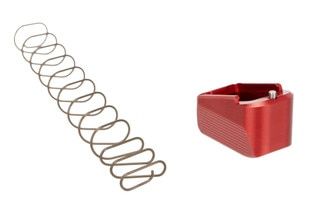 Odin Works magazine base kit for Magpul GL9 magazines in red.